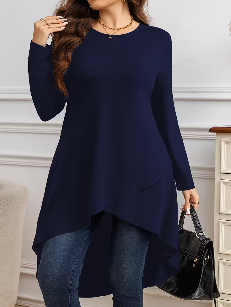 Neasa - Elegant Long Sleeve T-Shirt
