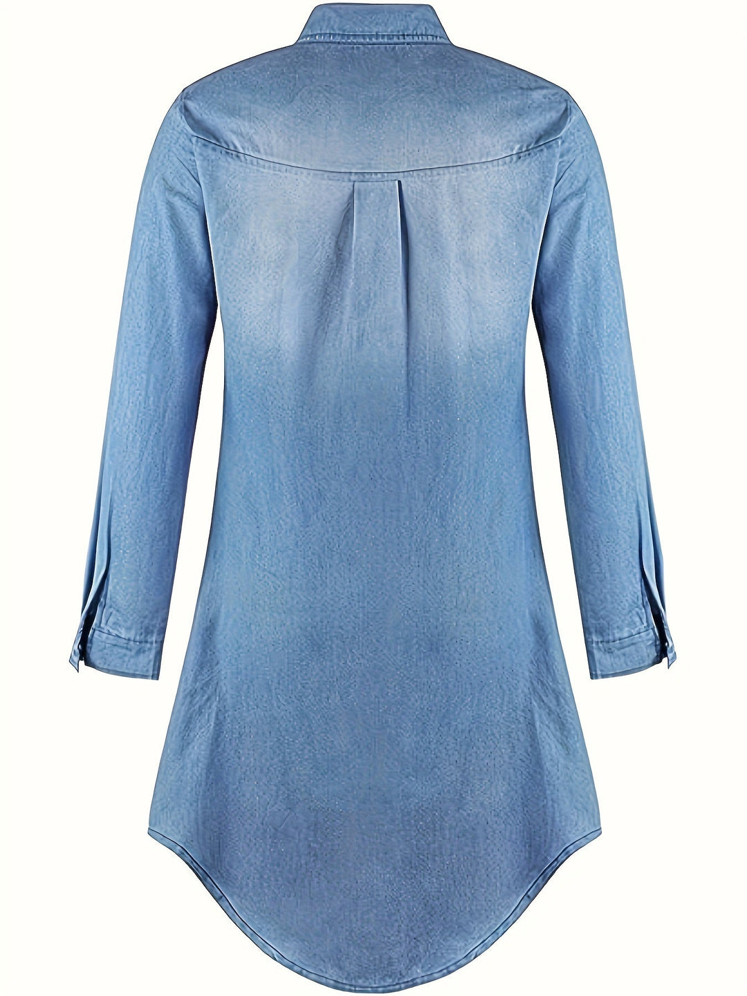 Tess | Denim Midi Dress with Button Closure