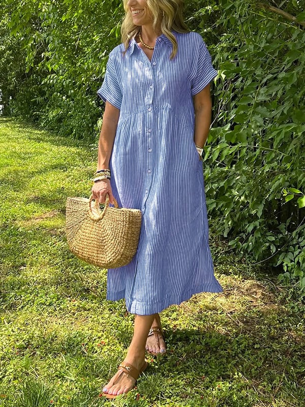 CELINE – RELAXED BUTTON-DOWN SHIRT DRESS