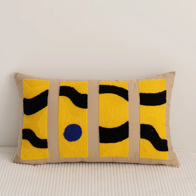 BowLift | Cozy Abstract Embroidery Cushion Covers