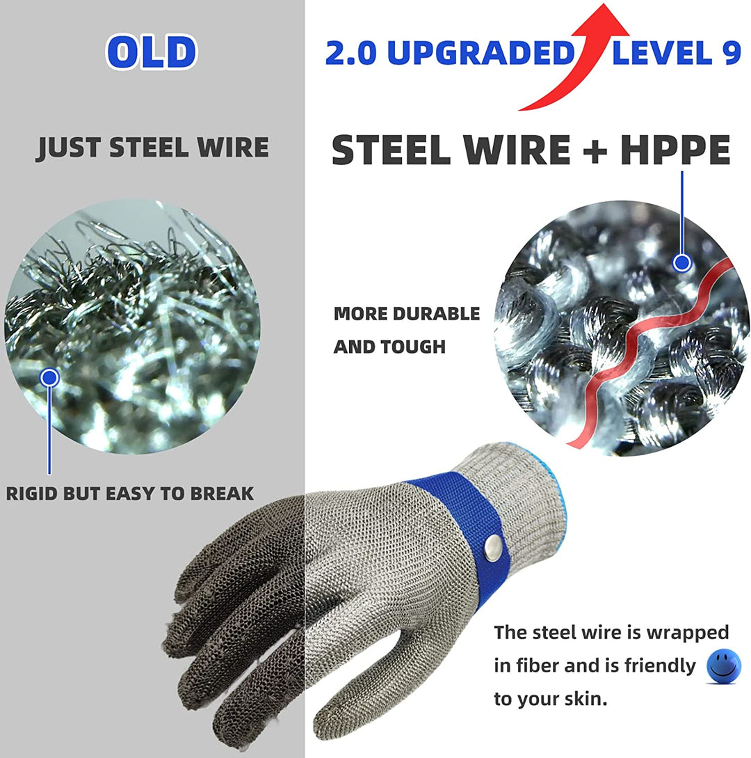 Azura | Food grade stainless steel mesh metal glove