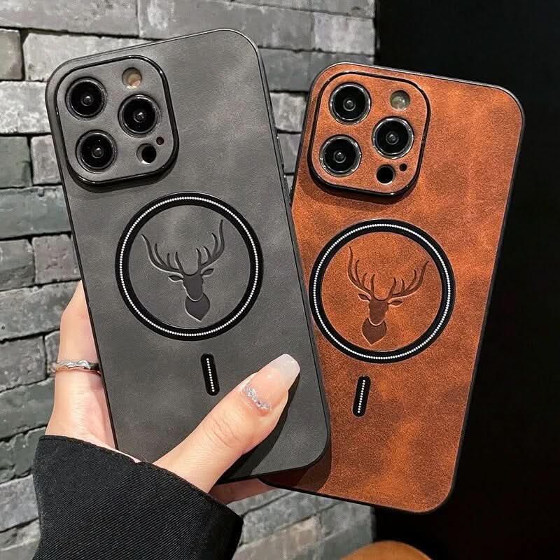 Azura | Deer Leather iPhone Case MagSafe Wireless Charging
