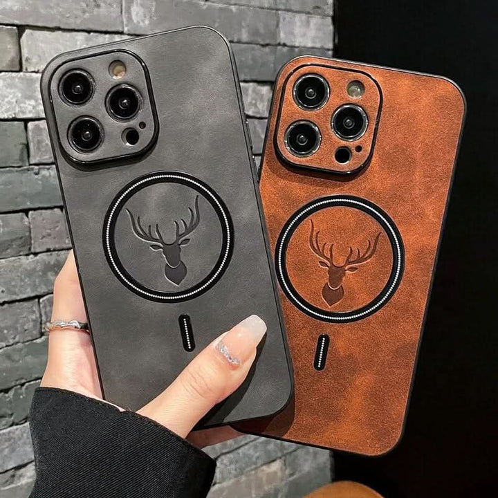 Azura | Deer Leather iPhone Case MagSafe Wireless Charging
