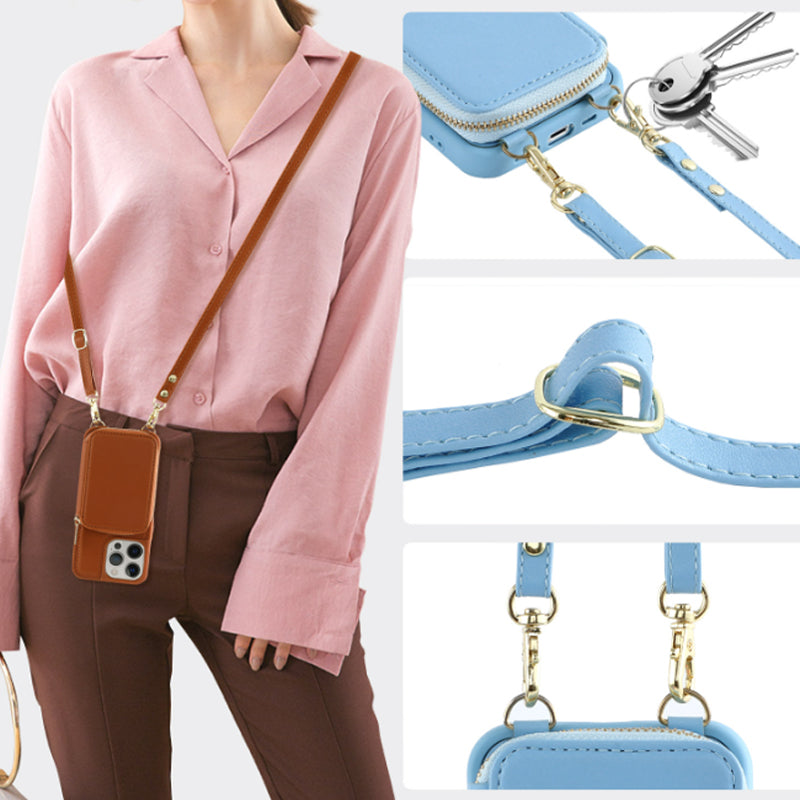 Azura | Phone case with wallet & sling, crossbody handbag