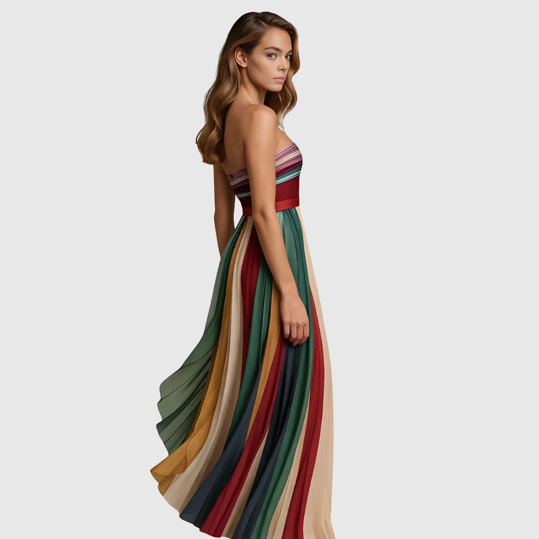 Isola | Chic Long Dress With Elegant Details