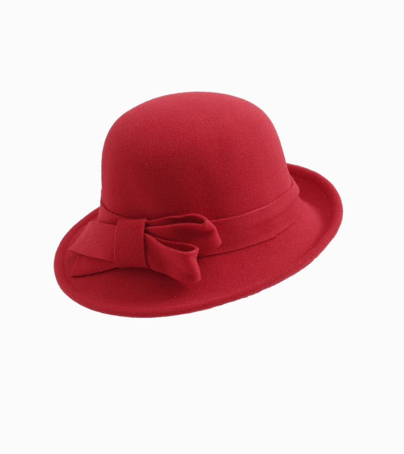 Klaver - Vintage Felt Hat with Side Bow