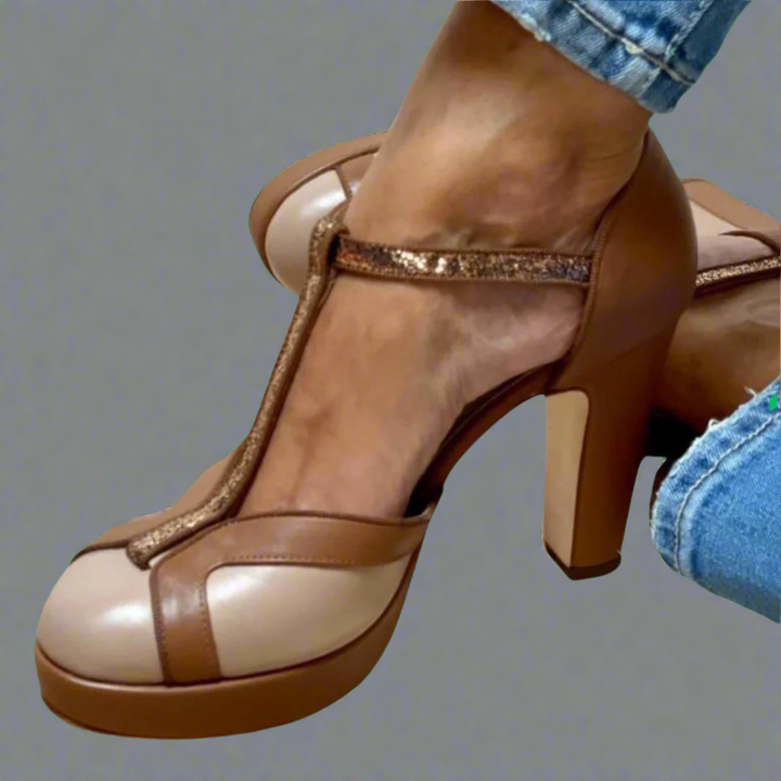 Criselmara | Elegant Comfort Sandals with Heel
