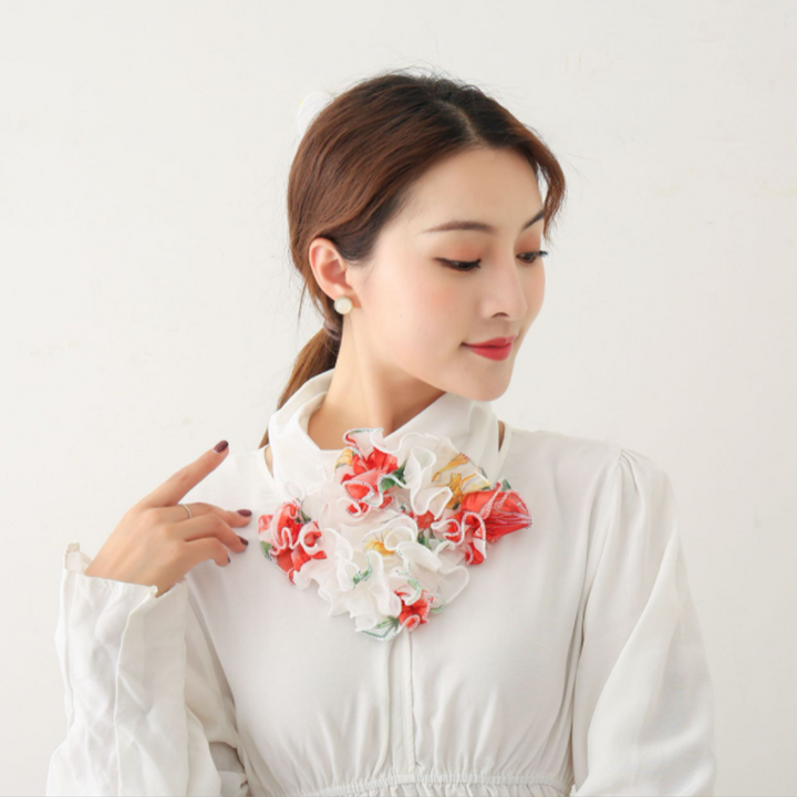 Azura | Fashion Lace Scarf Flower Collar