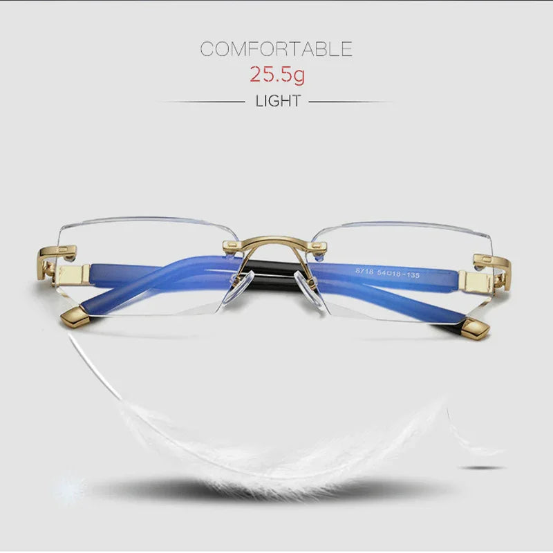 Azura | Progressive reading glasses with high hardness and anti-blue light filter for distance and near viewing