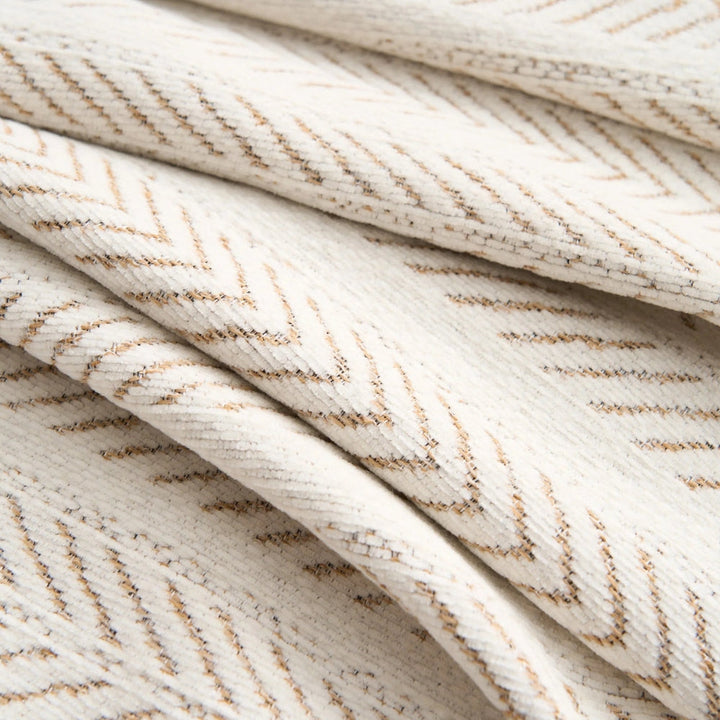 BowLift | Herringbone Chenille Tassels Sofa Cover