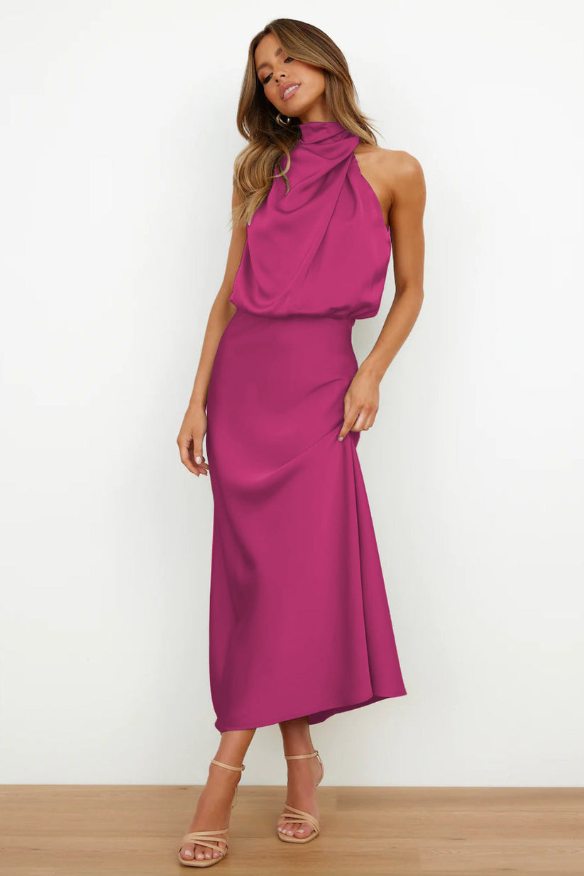 Verona - Long satin dress