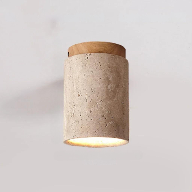 BowLift | LysSten – Built-in travertine chandelier for hallways and staircases