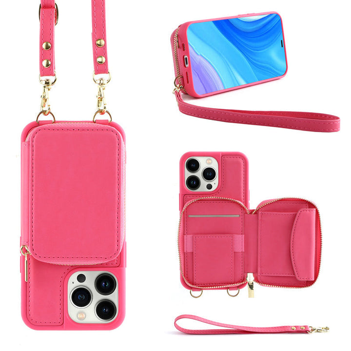 Azura | Phone case with wallet & sling, crossbody handbag