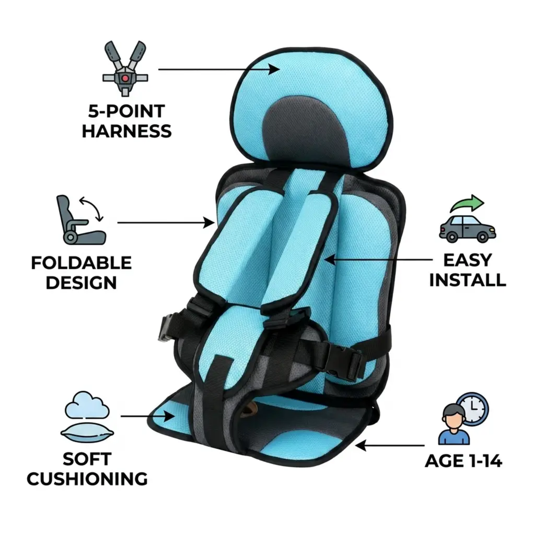 Azura | Portable & Foldable Child Car Booster Seat
