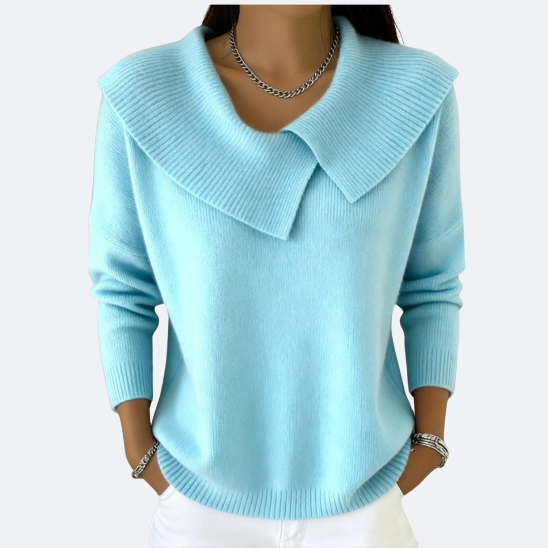 LUCIA - Warm Sweater with Soft Collar
