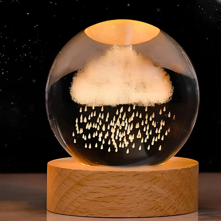 BowLift | LED Night Light with 3D Crystal Sphere