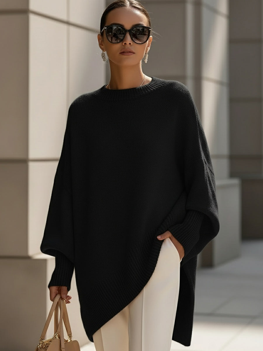 Aster | Oversized Poncho Sweater