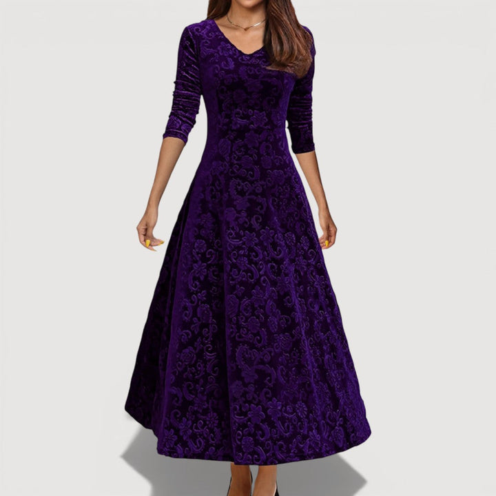JILLIAN – ELEGANT VELVET DRESS