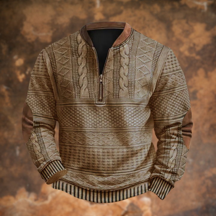 FORD – TEXTURED HALF-ZIP PULLOVER SWEATER