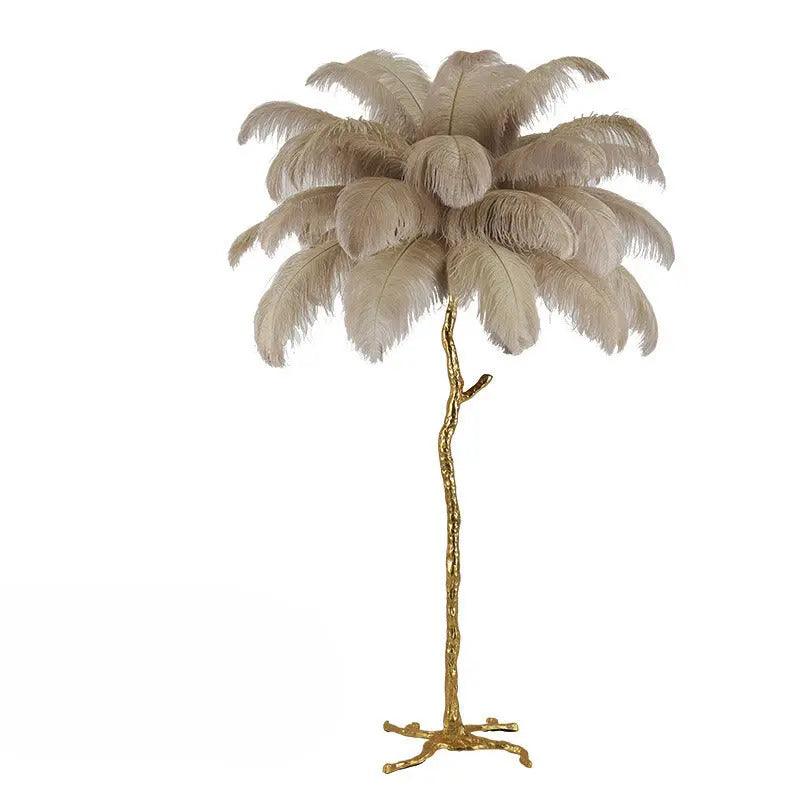 BowLift | LuxeOstral - Nordic Ostrich Feather Floor Lamp
