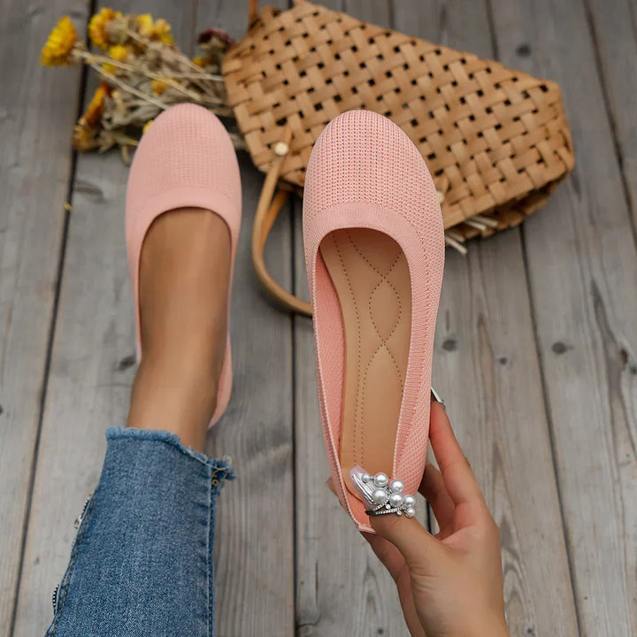 GRACE – COMFY KNIT BALLET FLATS