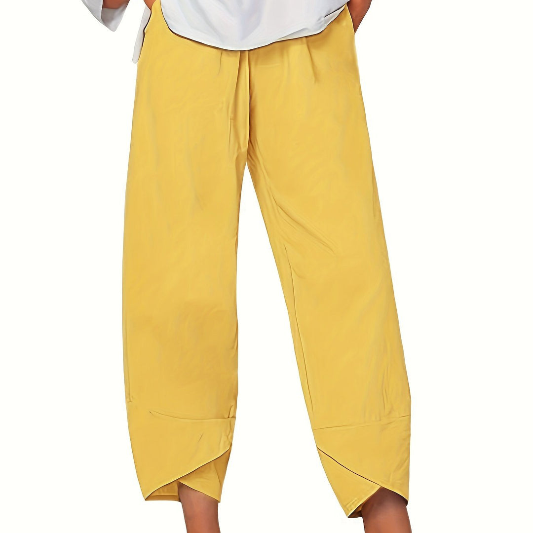 Glenda – Asymmetric Crop Pants