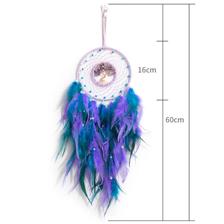 BowLift | Crystal Tree of Life Feather Glow Dreamcatcher