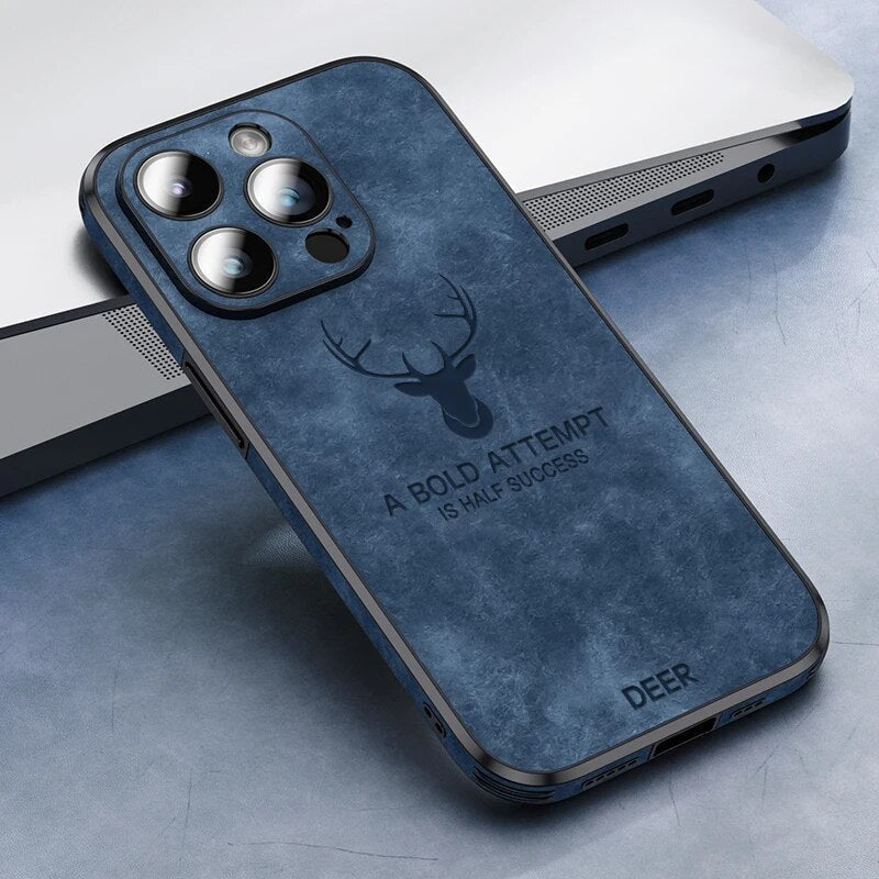 Azura | Deer - Luxury Leather iPhone Case with Stylish Design and Shockproof Protection