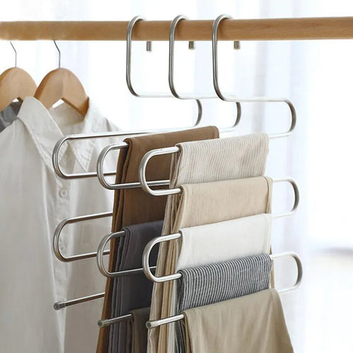 Azura | 5-Layer Stainless Steel S-Shape Clothes Hanger