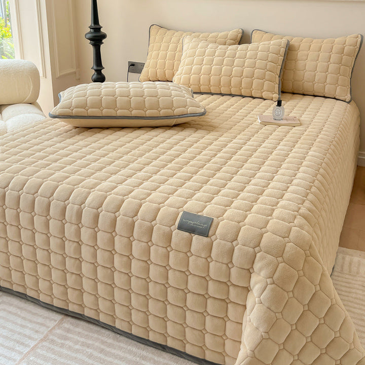 BowLift | Modern Soft Throw Blanket with Square Texture – Stylish Fluffy Bed & Sofa Cover