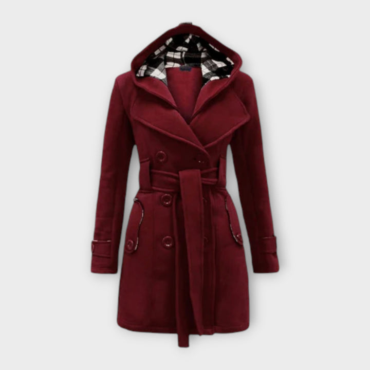 AVA – ELEGANT HOODED TRENCH COAT