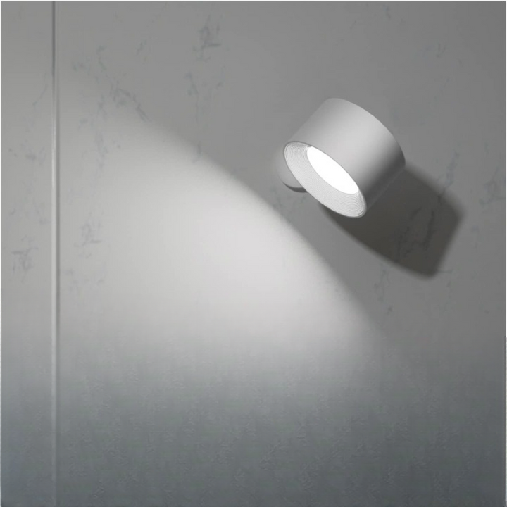 BowLift | LED Wall Lights, Wall-mounted Lamps with Rechargeable Battery, 3 Color Temperatures & 3 Brightness Levels, 360° Rotatable Magnetic Ball, Wireless Wall Lights for Study, Reading, Nightstand