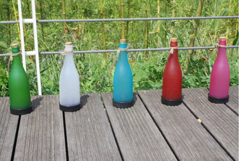 BowLift | 5 Piece Solar Wine Bottle Light Outdoor Decoration Plastic LED Hanging Light