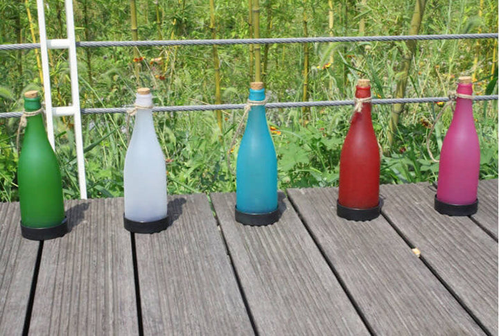 BowLift | 5 Piece Solar Wine Bottle Light Outdoor Decoration Plastic LED Hanging Light