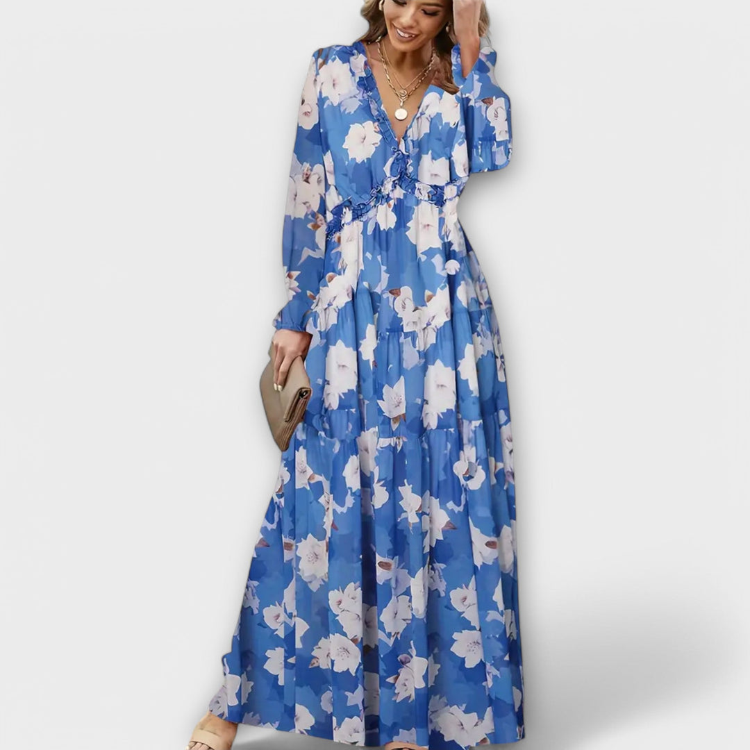 Juno - Elegant Floral Maxi Dress