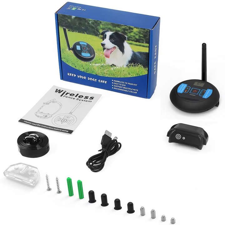 Azura | Ultimate Safety 1,574.8 feet Wireless Dog Fence System with Rechargeable, Waterproof Collar