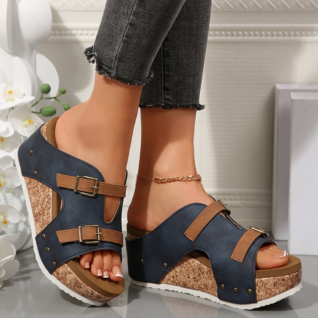 Harbor Buckle Comfort Heel Support Sandals