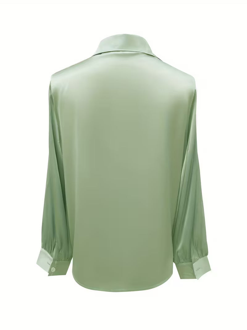 Leylah - Elegant Long Sleeve Blouse