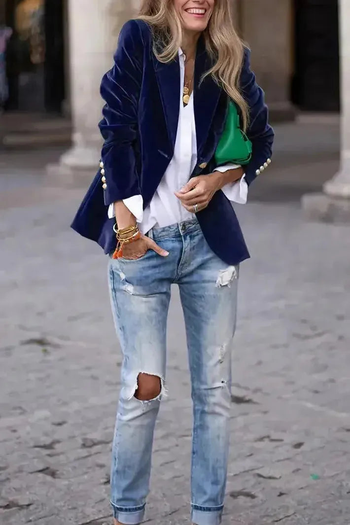 CAMILLE – POLISHED POWER BLAZER