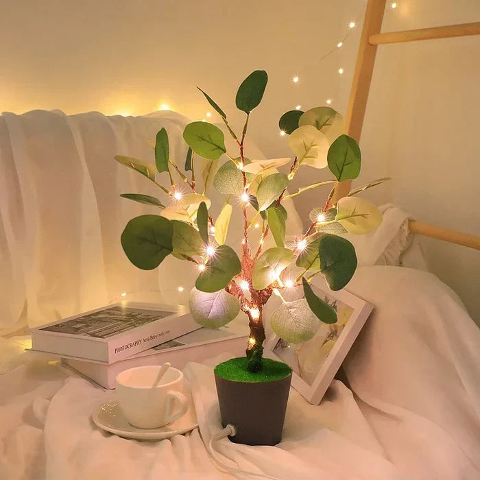 BowLift | FestiGlow - Christmas glow LED night light with decorative pot