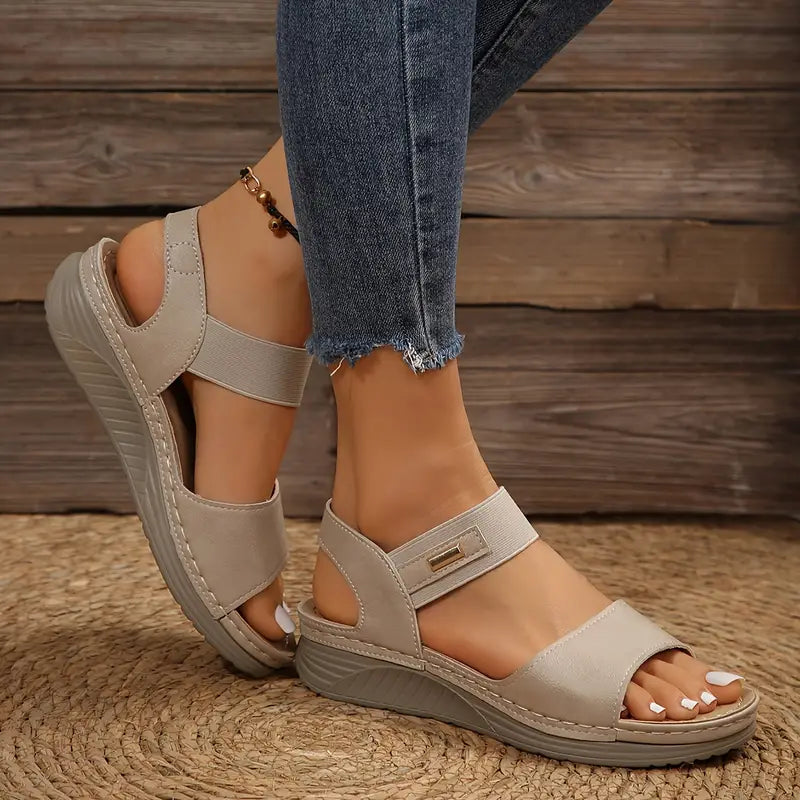 Paige - Comfort Cushioned Wedge Sandals