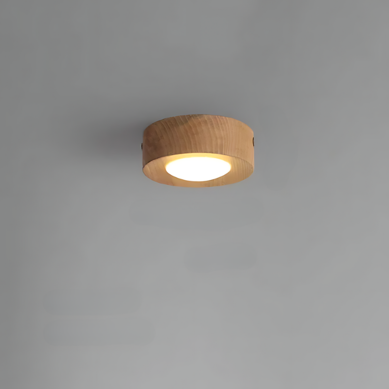 Azura | | Walnut ceiling lamp with LED spotlight