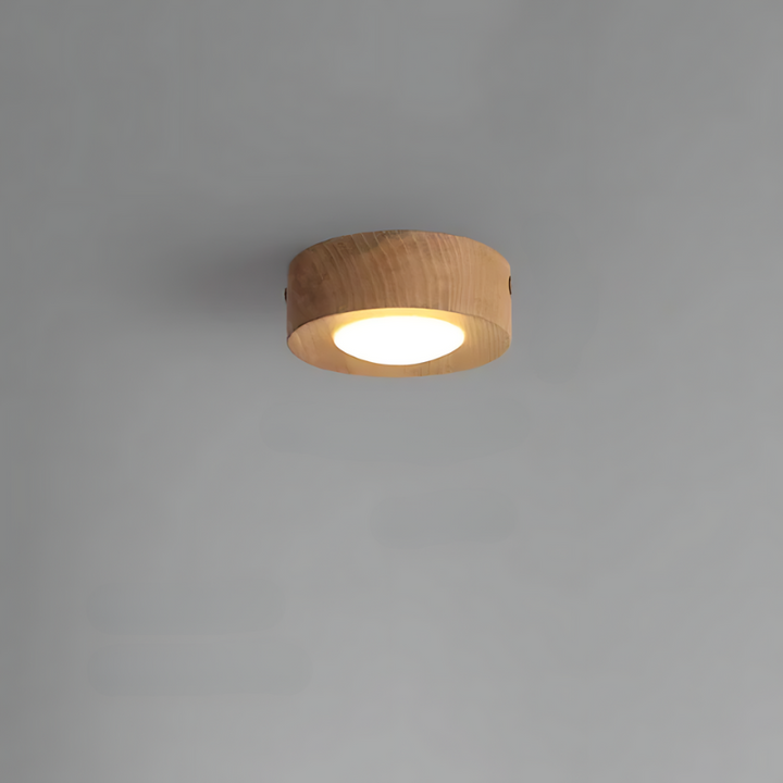 Azura | | Walnut ceiling lamp with LED spotlight