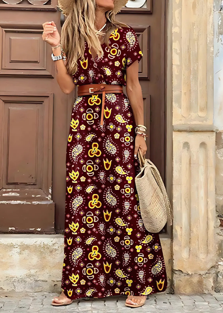 Vera - Elegant Bohemian Maxi Dress