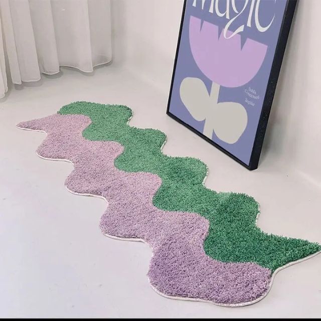 BowLift | Abstract Color Block Rug made of Cotton-Polyester