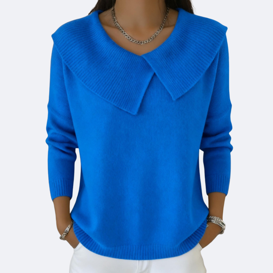 LUCIA - Warm Sweater with Soft Collar
