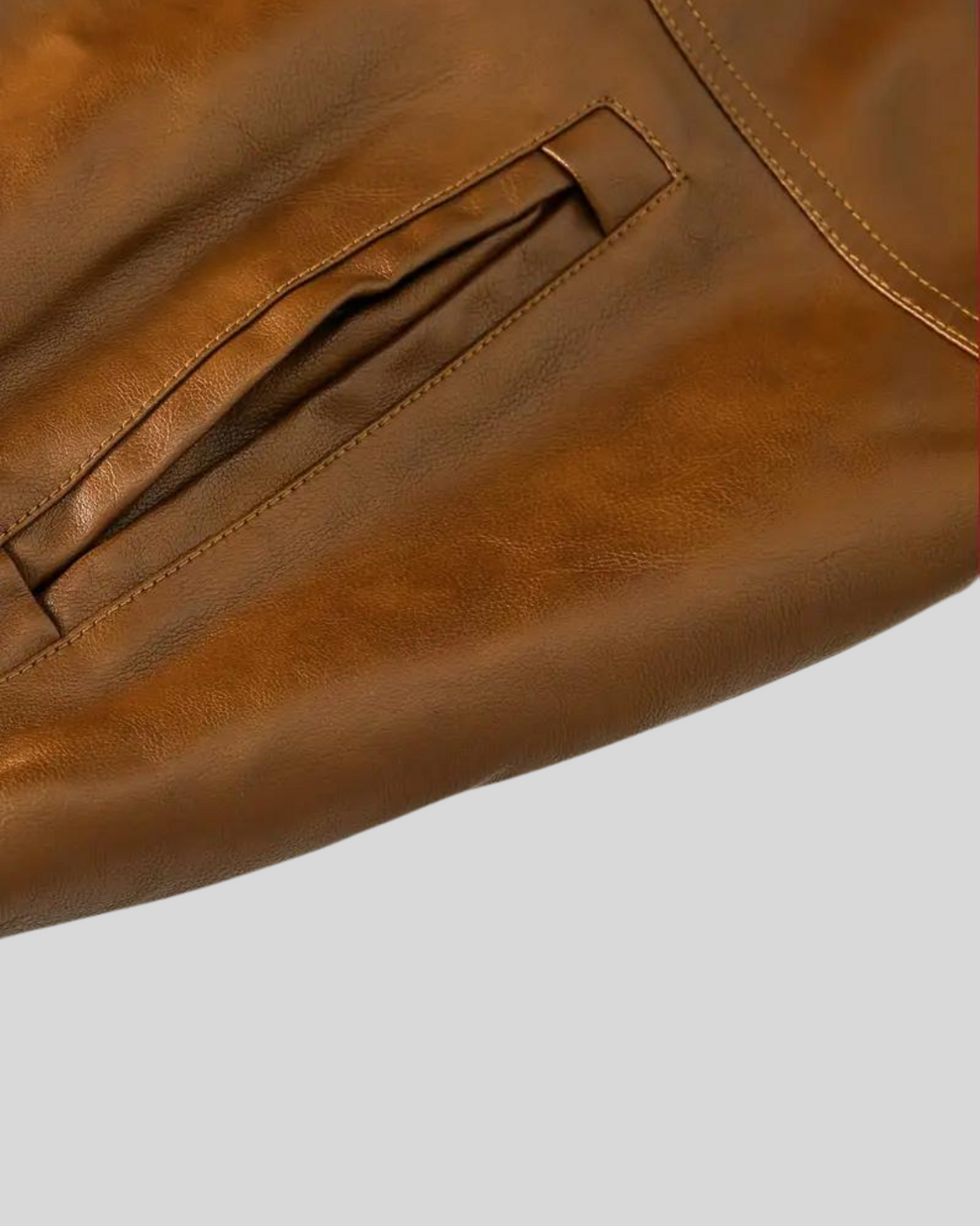 Davor - Hooded Leather Jacket With Double Zipper Closure