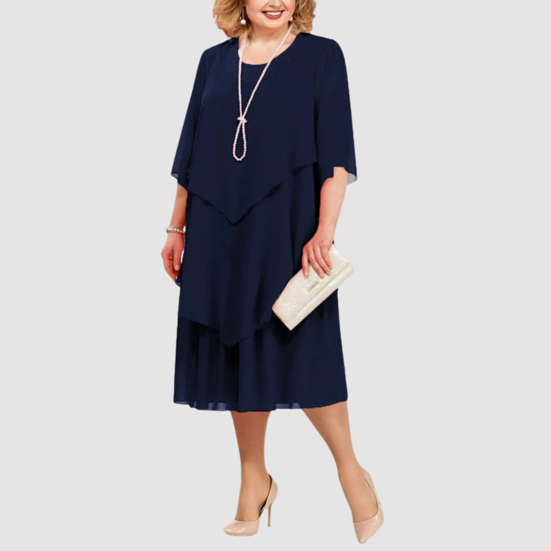 Elene™ Comfortable Elegant Chiffon Midi Dress