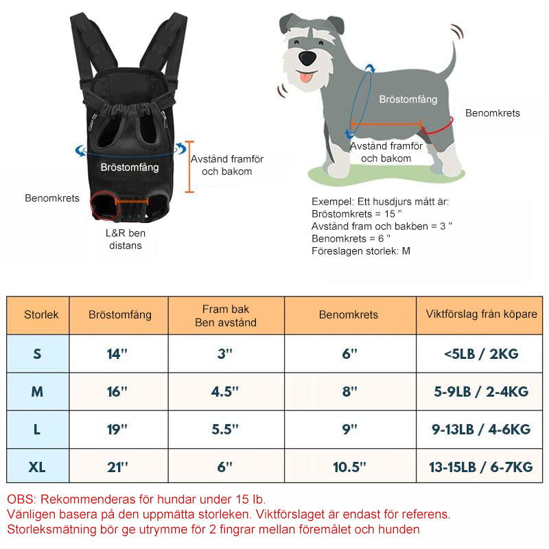 Azura | Pet Backpack Front
