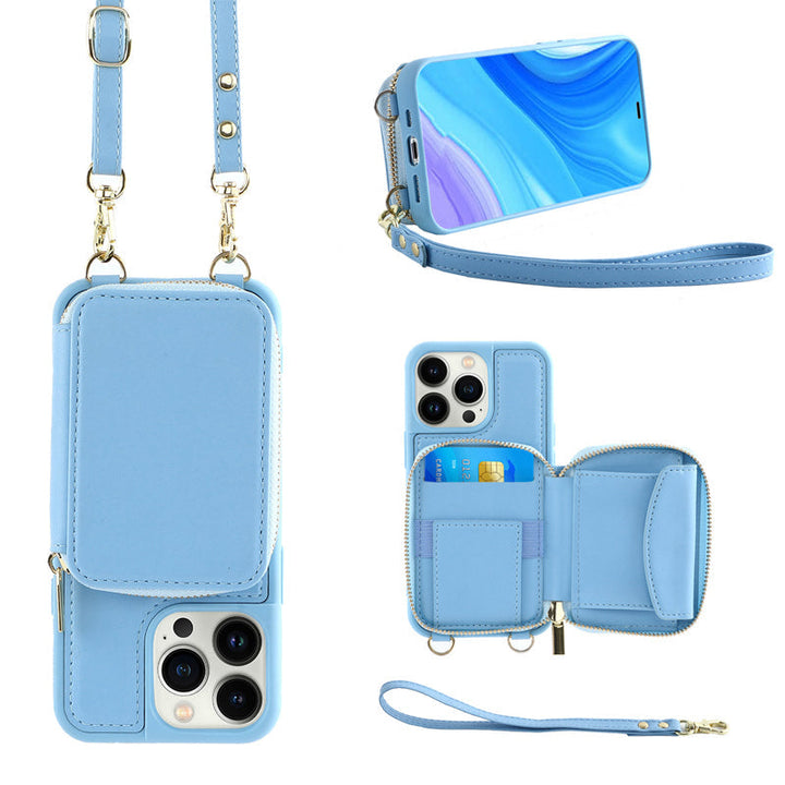 Azura | Phone case with wallet & sling, crossbody handbag